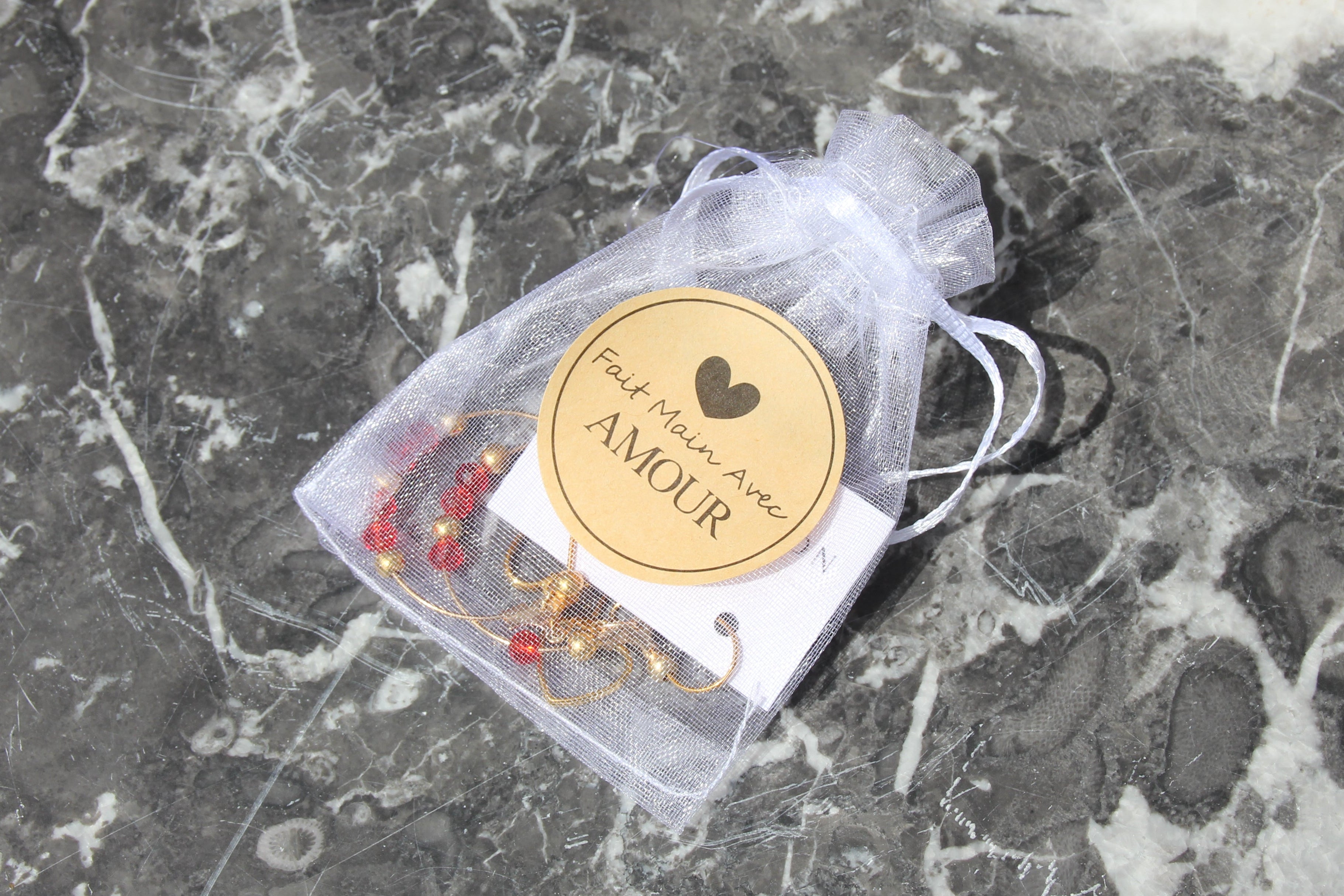Boucles cœur suspendu
